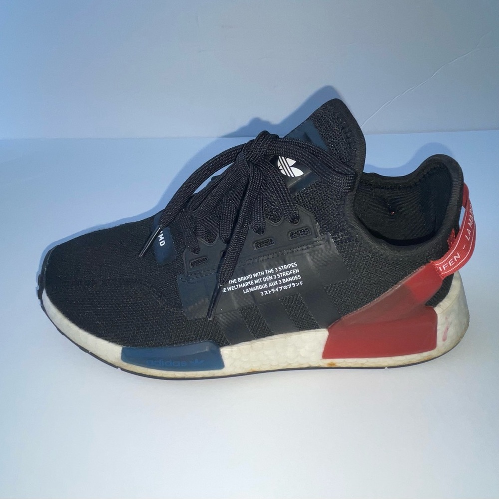 Adidas NMD R1 V2 Black and Red Sneakers